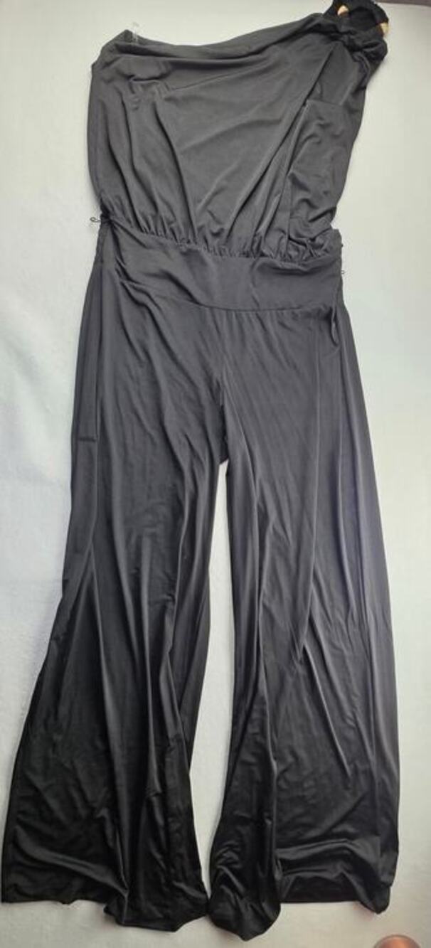 Baby Phat Streetwear Y2K Brand Black One Strap Jumpsuit Size XL NWT